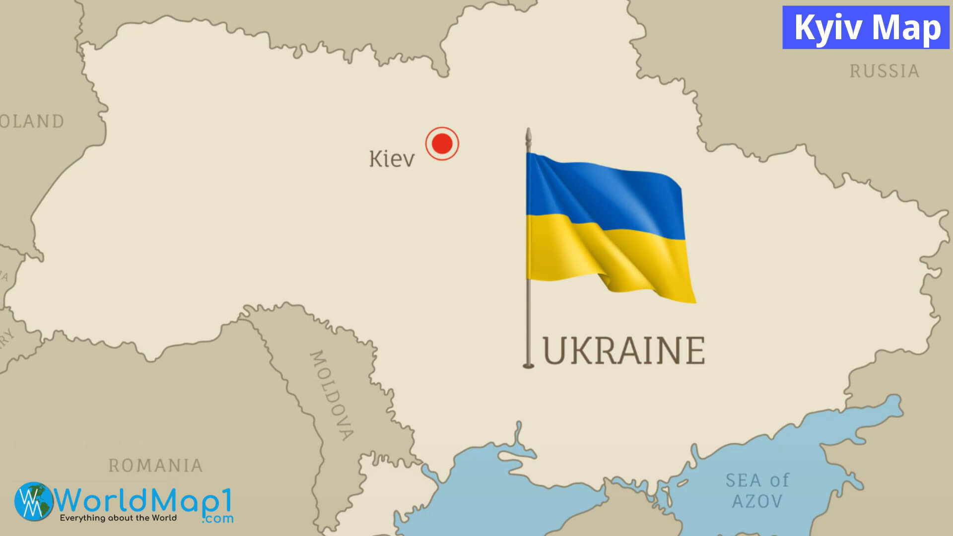 Where is located Kyiv in Ukraine